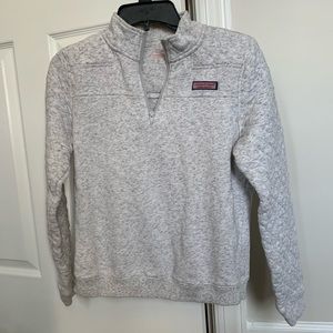 Vineyard vines gray half zip sweatshirt